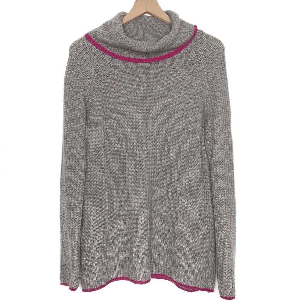 BARTOLINI Cashmere Wool Blend Knit Turtleneck Sweater Top M